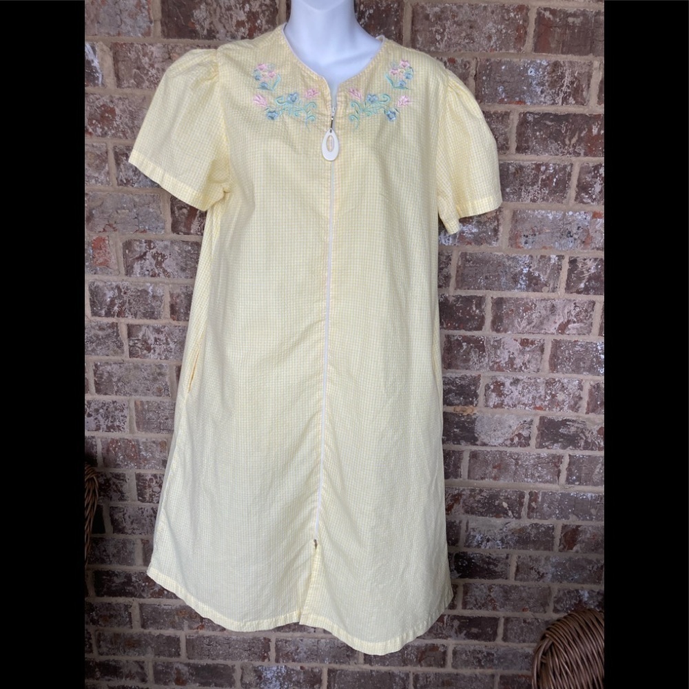 Premier Intimates Seersucker House Dress Size Medium